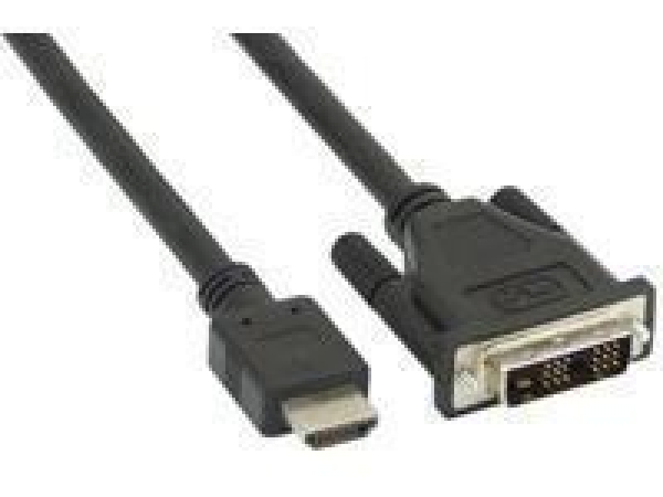 HDMI auf DVI 18+1 Kabel 2m, schwarz, FHD